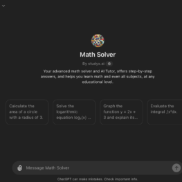 Math Solver GPT