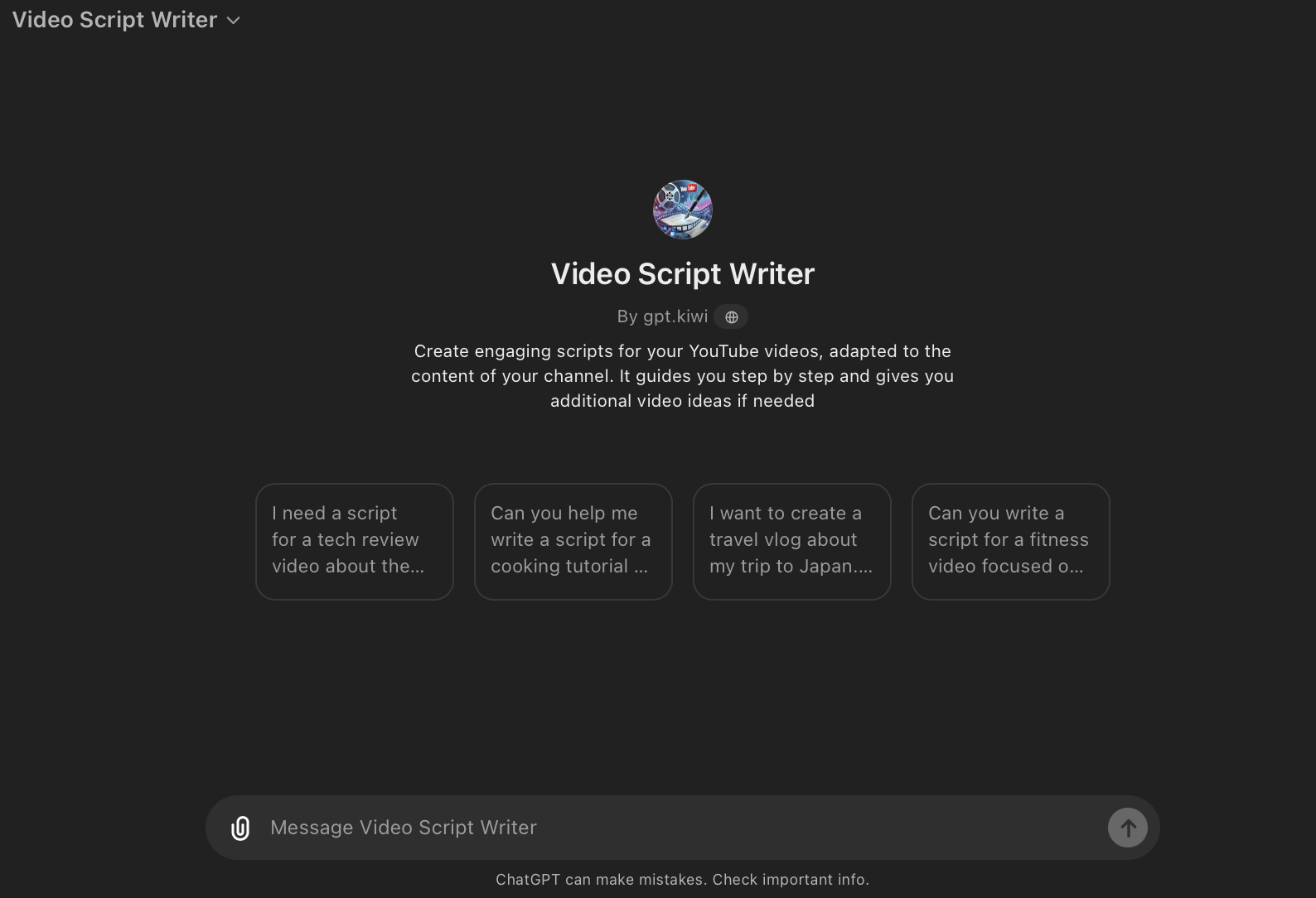 Video Script Writer: Create Engaging YouTube Scripts