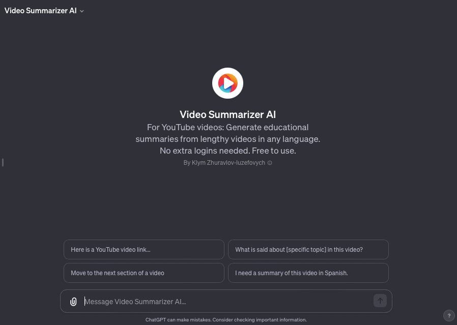 Video Summarizer AI