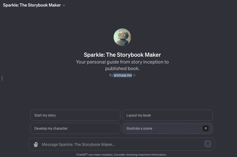 Sparkle: The Storybook Maker