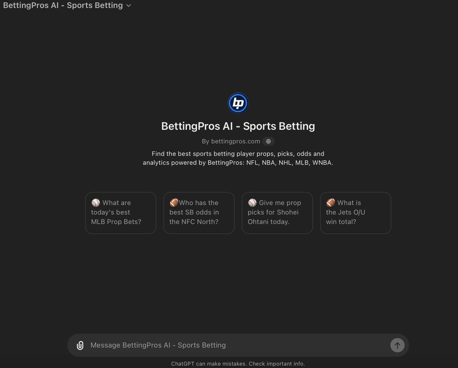 Mastering Sports Betting with BettingPros AI