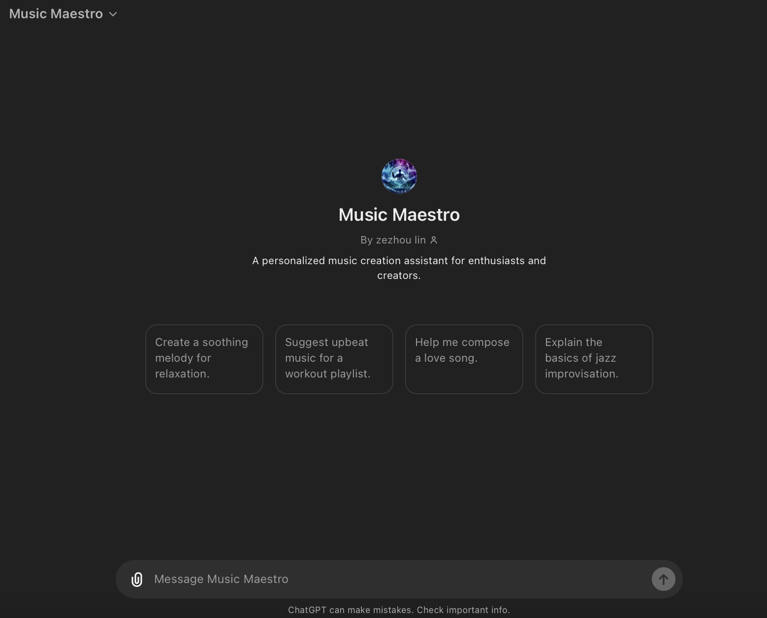 Music Maestro: Your Personalized Music Creation Assistant