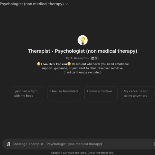 Therapist • Psychologist: Your Personal Emotional Support